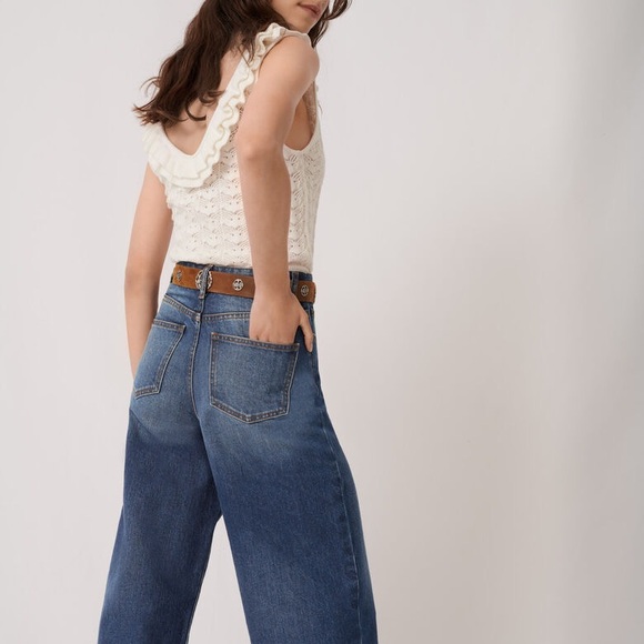 Maje Ruffle Pointelle Knit Tank - Picture 5 of 12